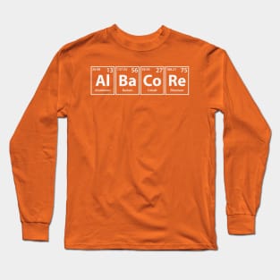 Albacore (Al-Ba-Co-Re) Periodic Elements Spelling Long Sleeve T-Shirt